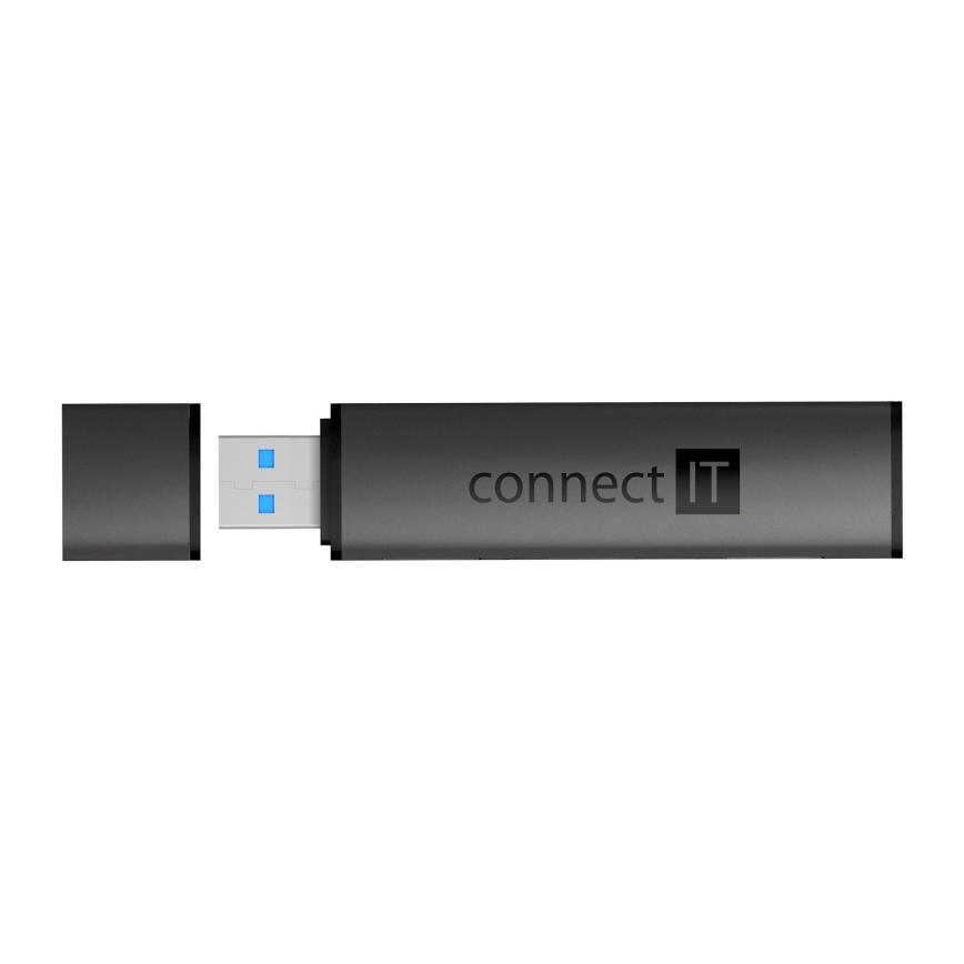 CONNECT IT CHU-4060-AN - USB-A hub muistikortinlukijalla 4in1