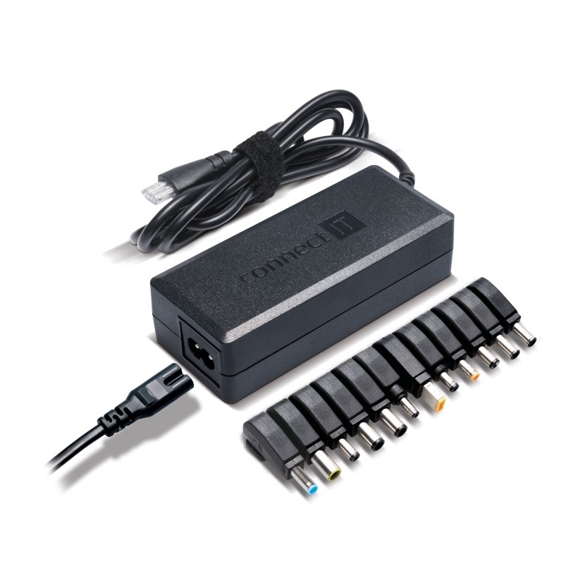 CONNECT IT CI-133 - Yleiskäyttöinen virtalähde kannettaville tietokoneille 90W