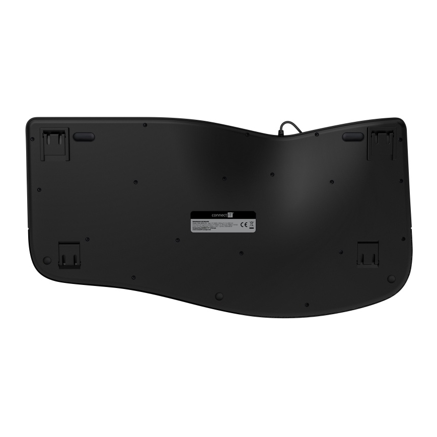 CONNECT IT CKB-2800-CS - Ergonominen langaton näppäimistö CZ/SK-lokalisaatiolla musta