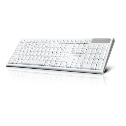CONNECT IT CKB-3010-CS - Langaton multimedianäppäimistö CZ/SK-lokalisaatiolla 2xAAA valkoinen