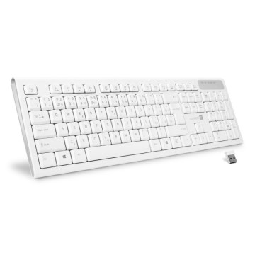 CONNECT IT CKB-3010-CS - Langaton multimedianäppäimistö CZ/SK-lokalisaatiolla 2xAAA valkoinen