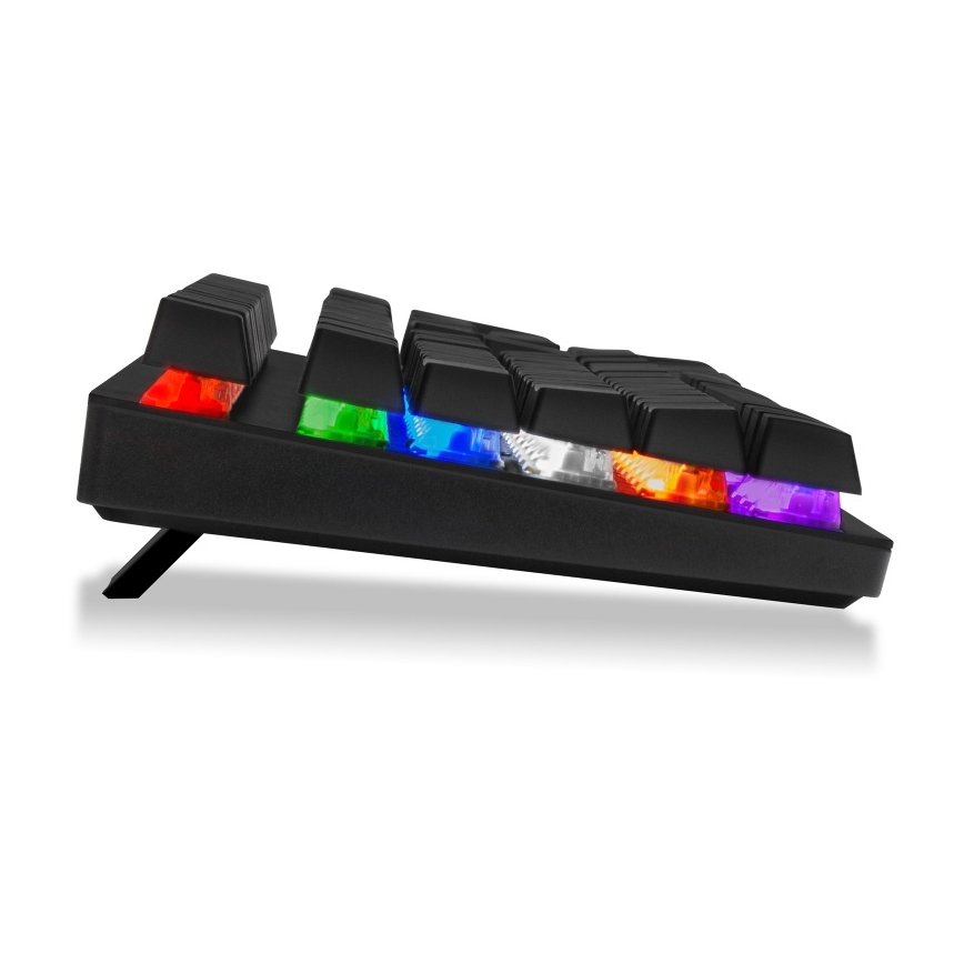 CONNECT IT CKB-3591-CS - LED RGB Langallinen pelinäppäimistö CZ/SK-lokalisaatiolla musta + punainen runko