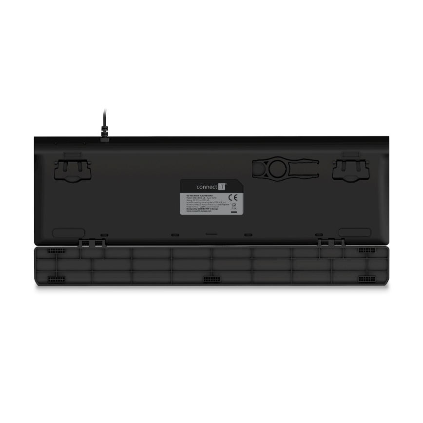 CONNECT IT CKB-7050-CS - LED RGB Langallinen pelinäppäimistö CZ/SK-lokalisaatiolla musta