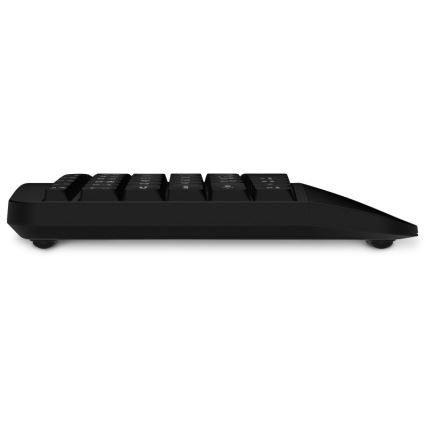 CONNECT IT CKM-6010-CS - Ergonominen langaton näppäimistö ja hiiri 800/1200/1600/2400 DPI CZ/SK-lokalisaatiolla 1xAA + 2xAAA musta