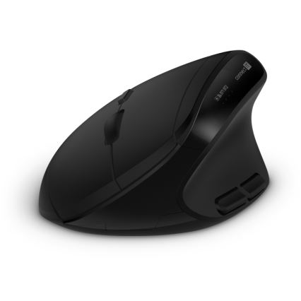 CONNECT IT CKM-6010-CS - Ergonominen langaton näppäimistö ja hiiri 800/1200/1600/2400 DPI CZ/SK-lokalisaatiolla 1xAA + 2xAAA musta
