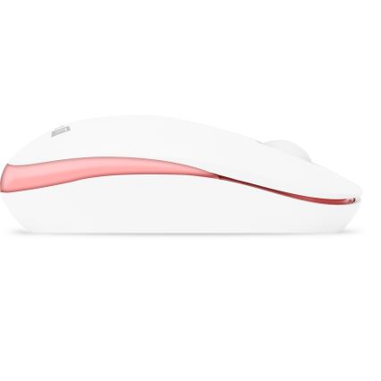 CONNECT IT CKM-7801-CS - Langaton näppäimistö ja hiiri 1200 DPI CZ/SK-lokalisaatiolla 1xAAA + 1xAA valkoinen/vaaleanpunainen