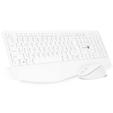 CONNECT IT CKM-7804-CS - Langaton näppäimistö ja hiiri 1200 DPI CZ/SK-lokalisaatiolla 1xAAA + 1xAA valkoinen