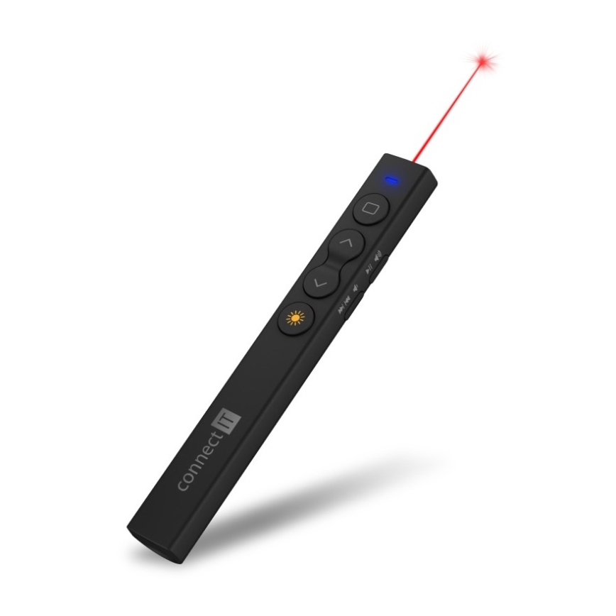 CONNECT IT CLP-2050-BK - Langaton esittelylaite laserosoittimella 1xAAA