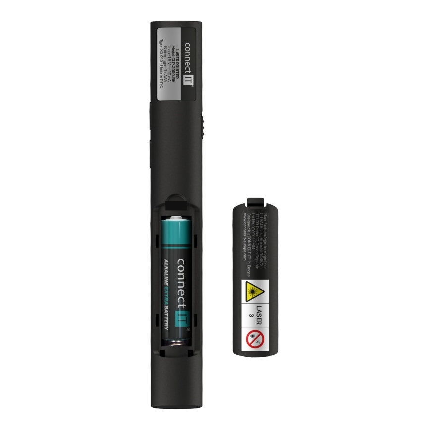 CONNECT IT CLP-2050-BK - Langaton esittelylaite laserosoittimella 1xAAA