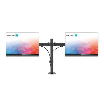 CONNECT IT CMF-3203-BK - Yleiskäyttöinen pidike kahdelle näytölle 13-32” musta
