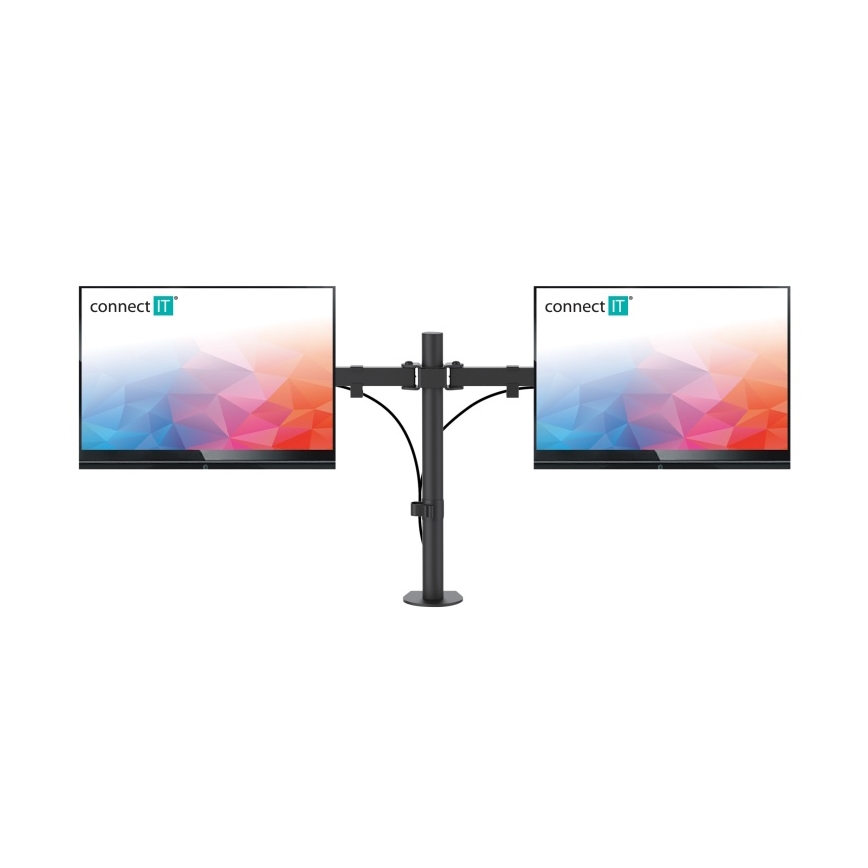 CONNECT IT CMF-3203-BK - Yleiskäyttöinen pidike kahdelle näytölle 13-32” musta