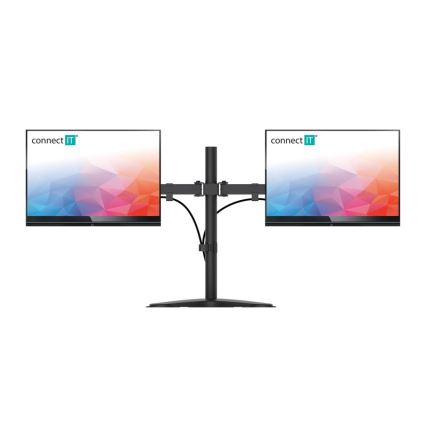 CONNECT IT CMF-3204-BK - Yleiskäyttöinen pidike kahdelle näytölle 13-32” musta