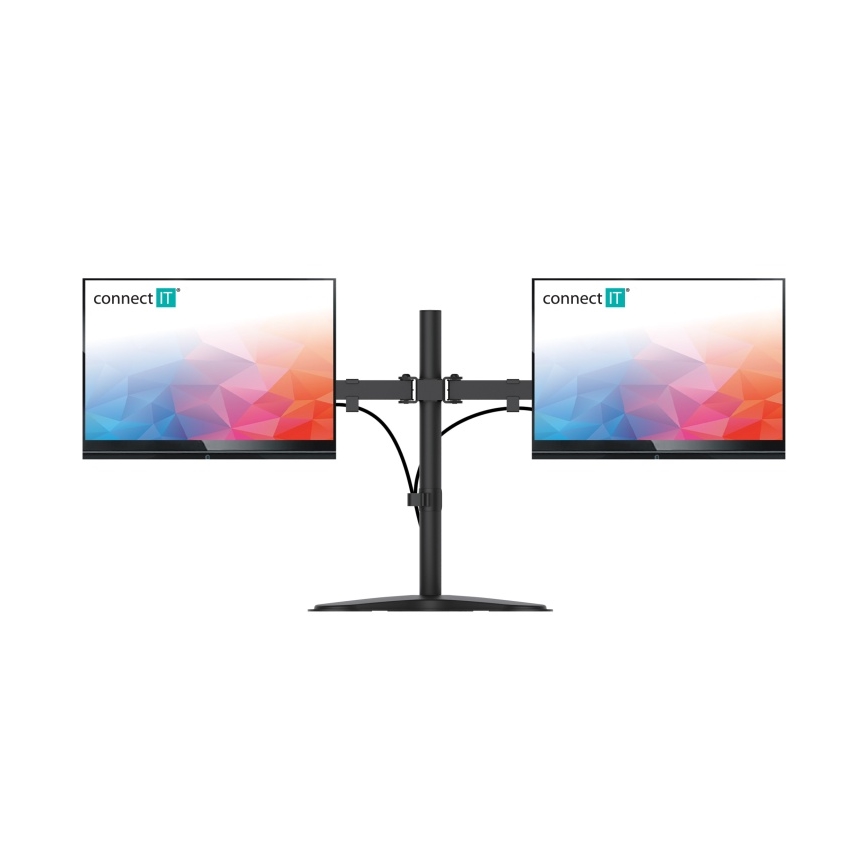 CONNECT IT CMF-3204-BK - Yleiskäyttöinen pidike kahdelle näytölle 13-32” musta