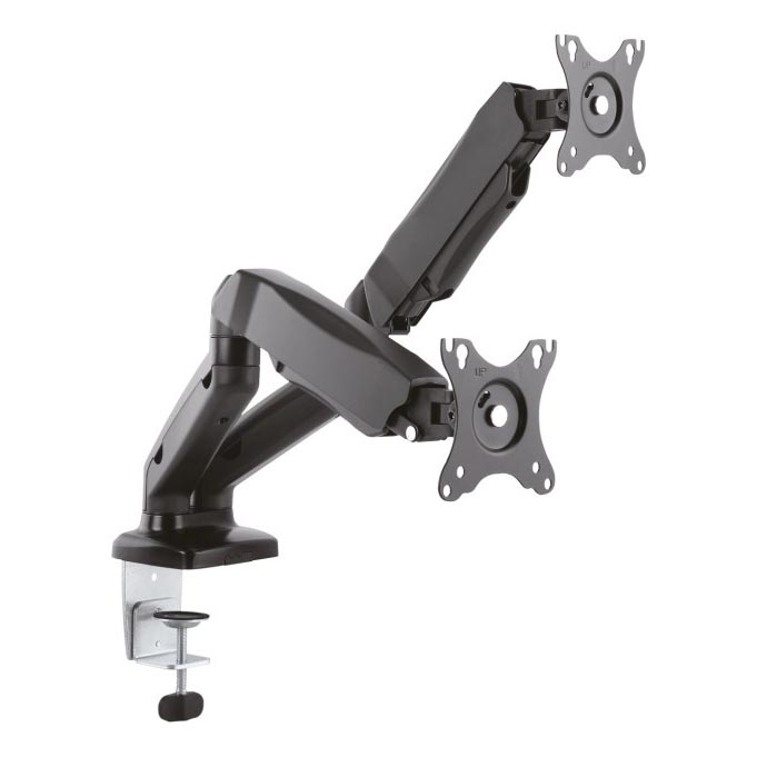 CONNECT IT CMF-3207-BK - Yleiskäyttöinen pidike kahdelle näytölle 13-27” musta