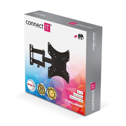 CONNECT IT CMH-2012-BK - TV-seinäteline 13-37” musta