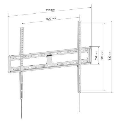 CONNECT IT CMH-6090-BK - TV-seinäteline 40-100” musta