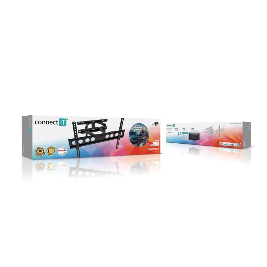 CONNECT IT CMH-7600-BK - TV-seinäteline 32-70” musta
