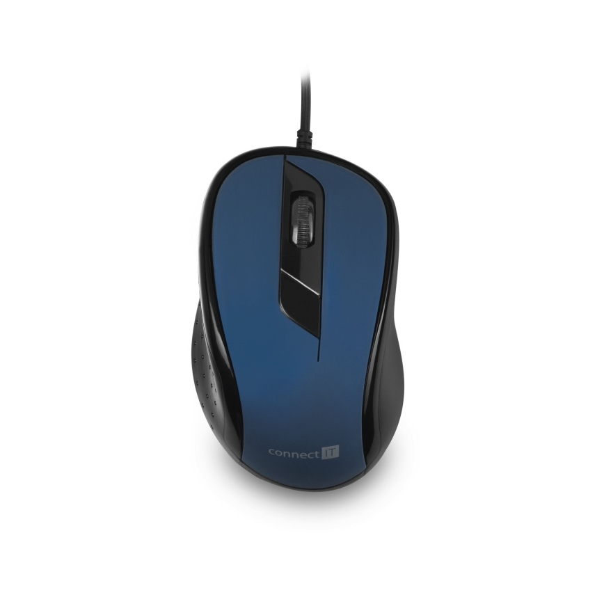 CONNECT IT CMO-1200-BL - Langallinen hiiri 1000 DPI musta/sininen