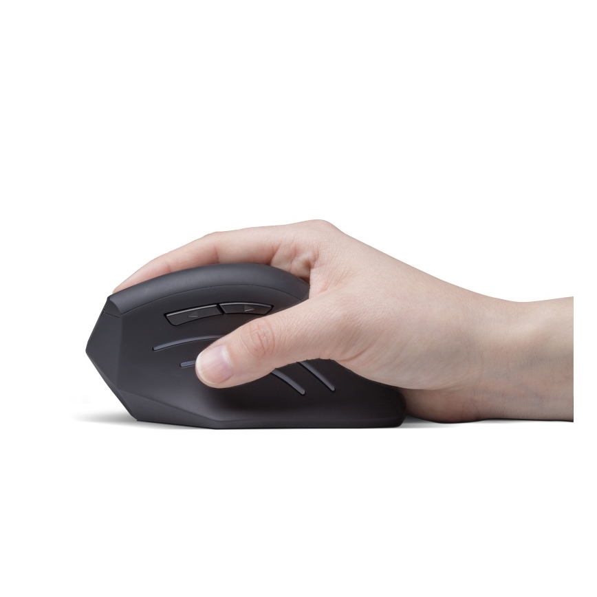 CONNECT IT CMO-2510-BK - Ergonominen langaton hiiri Verti Wireless 800/1200/1600 DPI 2xAAA musta