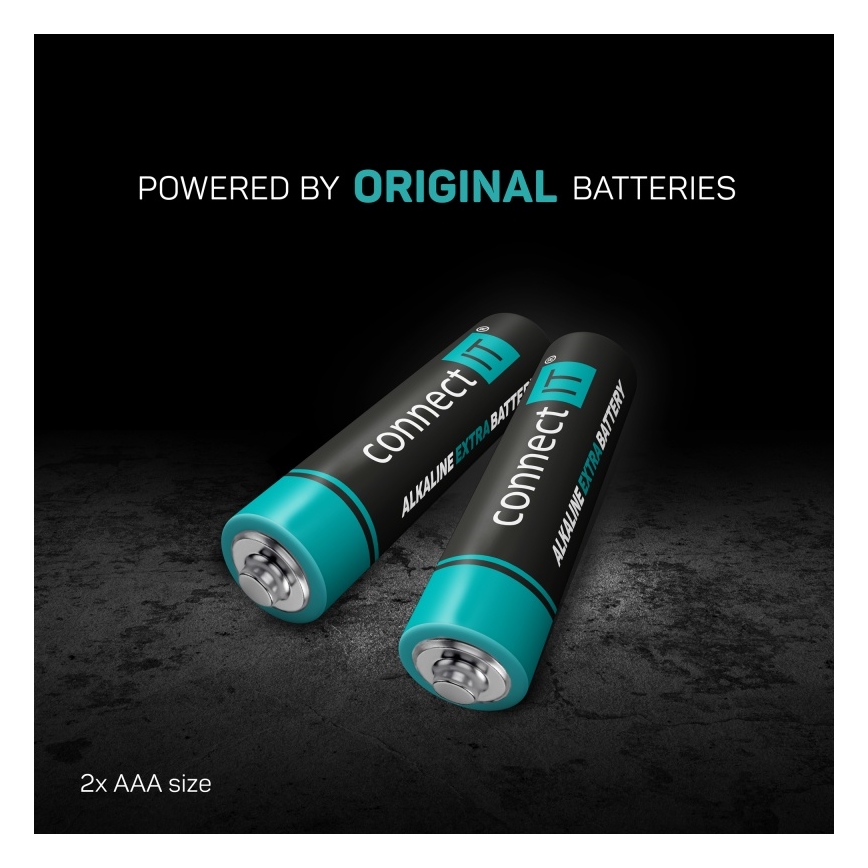 CONNECT IT CMO-2510-BK - Ergonominen langaton hiiri Verti Wireless 800/1200/1600 DPI 2xAAA musta