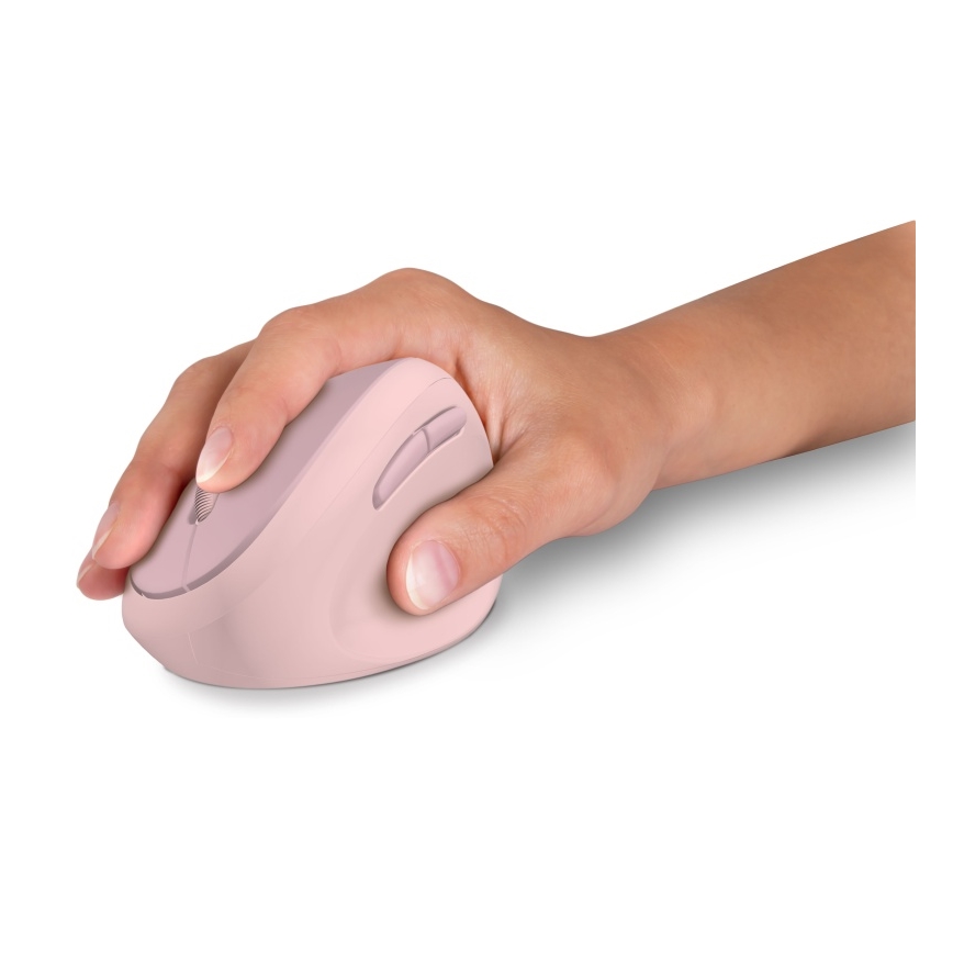 CONNECT IT CMO-2600-PK - Ergonominen langaton hiiri 800/1200/1600 DPI 1xAA vaaleanpunainen