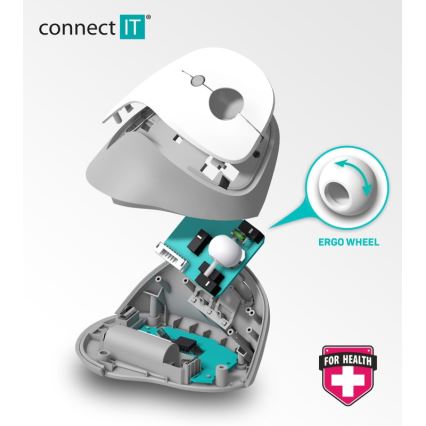 CONNECT IT CMO-2700-BK - Ergonominen langaton hiiri 800/1200/1600 DPI 1xAA musta