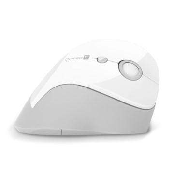 CONNECT IT CMO-2700-WH - Ergonominen langaton hiiri 800/1200/1600 DPI 1xAA valkoinen