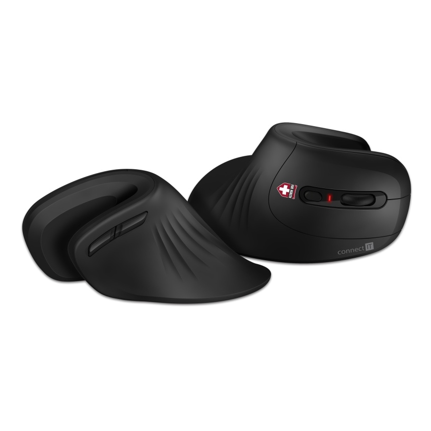 CONNECT IT CMO-2900-BK - Ergonominen langaton hiiri 800/1200/1600 DPI 1xAA musta