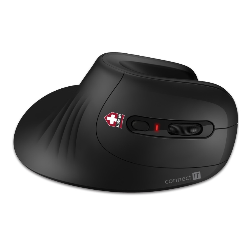 CONNECT IT CMO-2900-BK - Ergonominen langaton hiiri 800/1200/1600 DPI 1xAA musta