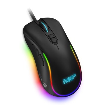 CONNECT IT CMO-3589-BK - LED RGB Langallinen peli hiiri 200-7200 DPI musta