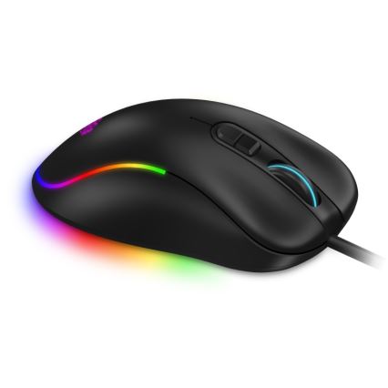 CONNECT IT CMO-3589-BK - LED RGB Langallinen peli hiiri 200-7200 DPI musta