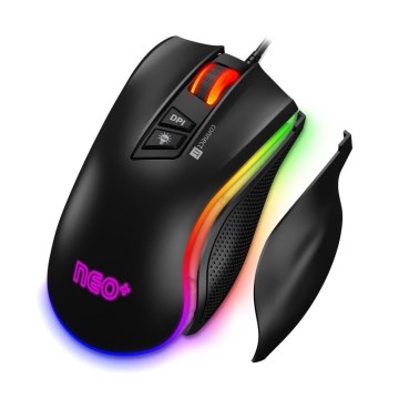 CONNECT IT CMO-3591-BK - LED RGB Langallinen pelihiiri 500-7200 DPI musta