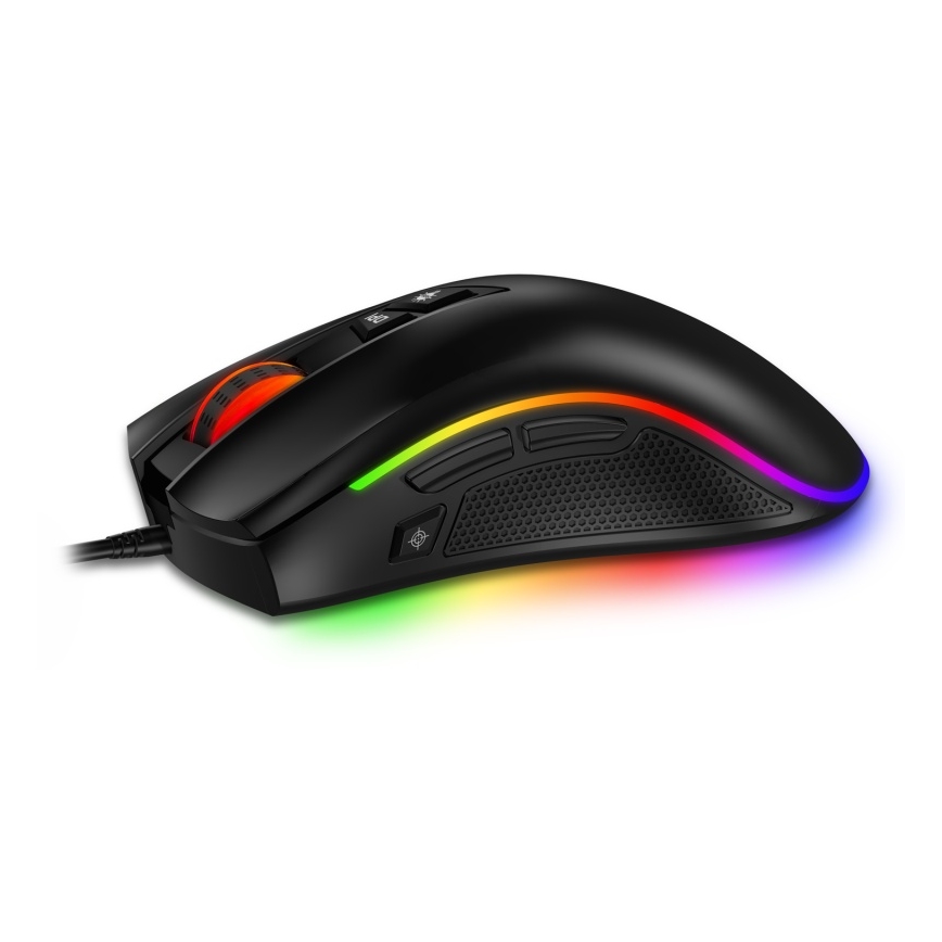 CONNECT IT CMO-3591-BK - LED RGB Langallinen pelihiiri 500-7200 DPI musta