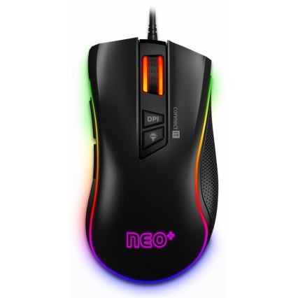 CONNECT IT CMO-3591-BK - LED RGB Langallinen pelihiiri 500-7200 DPI musta