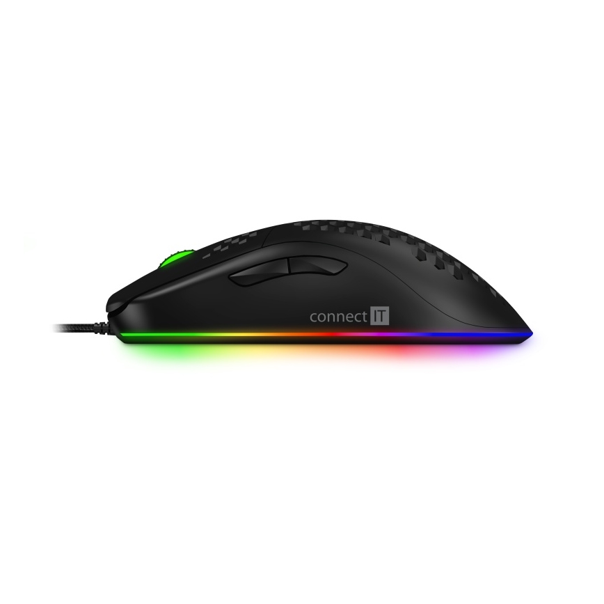CONNECT IT CMO-5511-BK - LED RGB Langallinen pelihiiri 200-12800 DPI musta