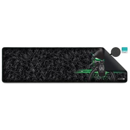 CONNECT IT CMP-1110-LG - Näppämistön matto ja hiiri 88,6x24,5 cm musta/vihreä