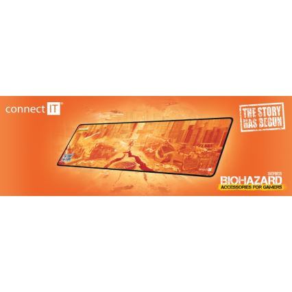 CONNECT IT CMP-1140-LG - Näppämistön matto ja hiiri 88,6x24,5 cm oranssi