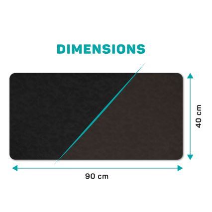 CONNECT IT CMP-4030-LG - Kaksipuolinen näppäimistön ja hiiren alusta 90×40 cm musta/ruskea