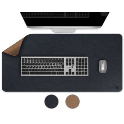 CONNECT IT CMP-4040-LG - Kaksipuolinen näppäimistö- ja hiirimatto 90x40 cm sininen/ruskea