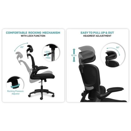 CONNECT IT COC-2500-BK - Toimistotuoli ForHealth DeltaPro musta
