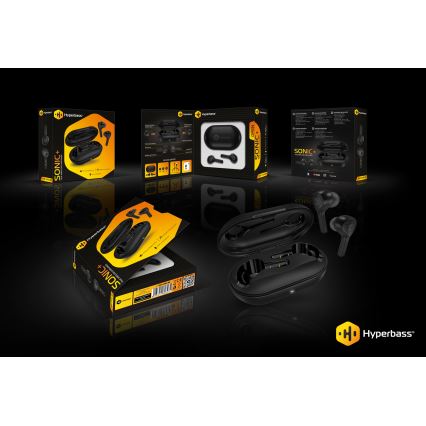CONNECT IT HEP-5300-BK - Langattomat kuulokkeet mikrofonilla 300 mAh musta