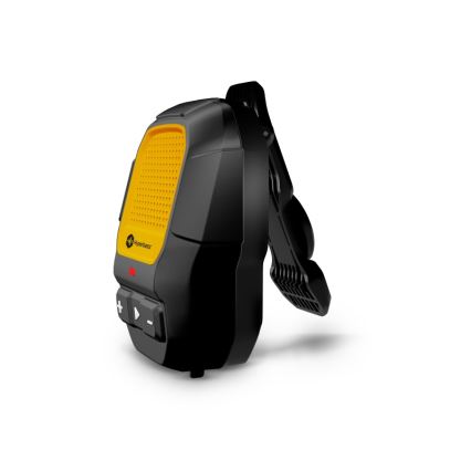 CONNECT IT HSP-1010-BK - Langaton ClipBEAT-kaiutin mikrofonilla, 2W/5V, 560 mAh, IPX7, musta/keltainen