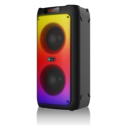 CONNECT IT HSP-3050-BK - LED langaton kaiutin mikrofonilla 60W/5V 4500 mAh musta + kaukosäädin