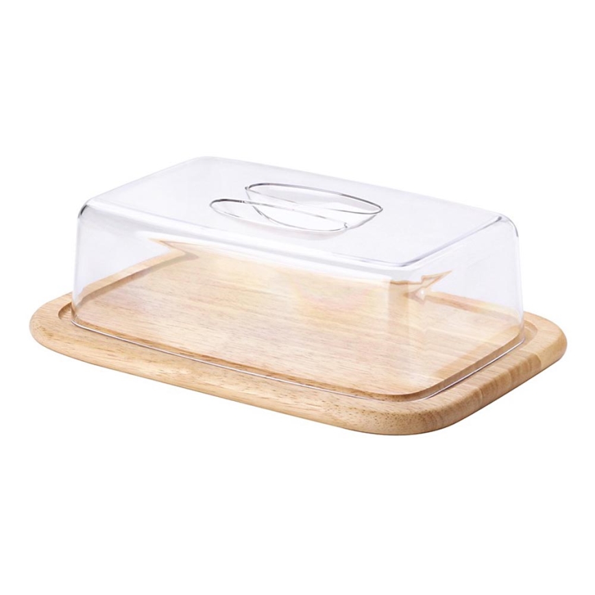 Continenta C3073 - Keittiön leikkuulauta kannella 30x20 cm kumiviikuna