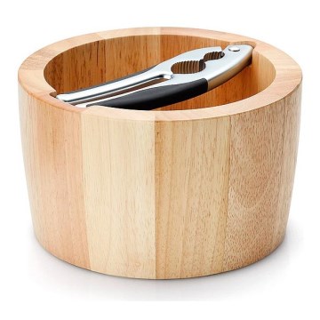 Continenta C3091 - Kulho pähkinöille pähkinänsärkijällä 19x11,5 cm kumiviikuna