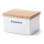 Continenta C3950 - Keraaminen ruokalaatikko kannella 17,5x13,5x11 cm kumi viikuna