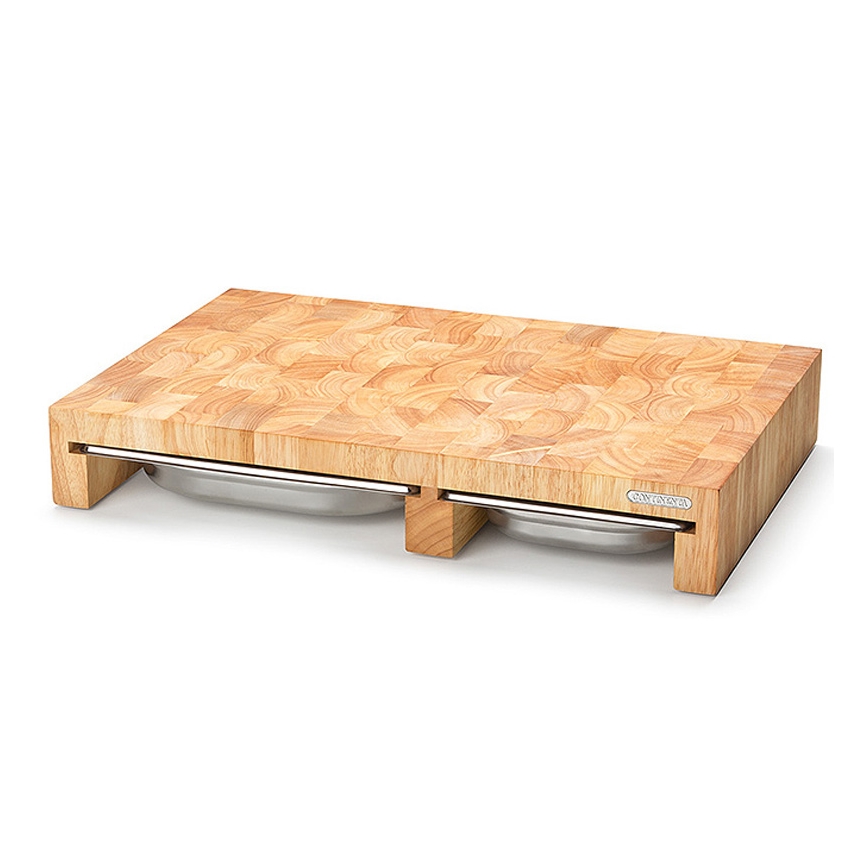 Continenta C4028 - SETTI 1x keittiön leikkuulauta 50x32,5 cm + 3x kulho kumi viikuna
