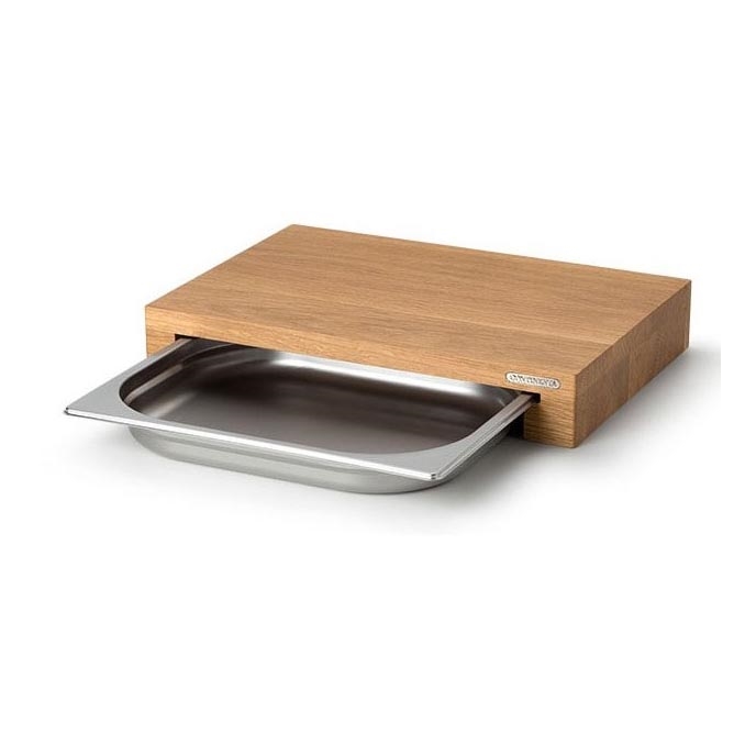 Continenta C4110 - Keittiön leikkuulauta kulholla 39x27 cm tammi