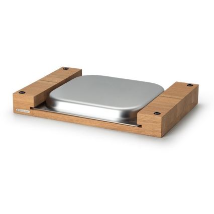 Continenta C4110 - Keittiön leikkuulauta kulholla 39x27 cm tammi