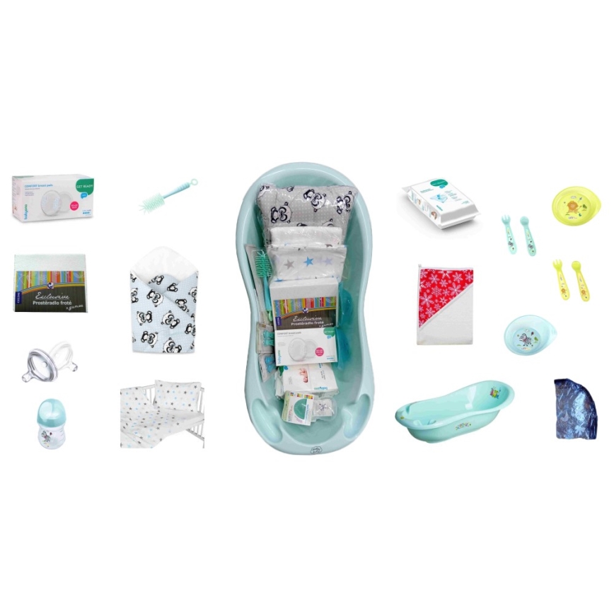 COSING - 16-osainen aloitussarja vastasyntyneelle mintunvihreä